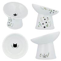 Necoichi Tilted Stress Free Raised Cat Food Bowl