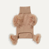 Max Bone Feather Dog Knit Onesie