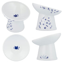 Necoichi Tilted Stress Free Raised Cat Food Bowl