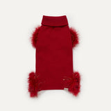 Max Bone Feather Dog Knit Onesie