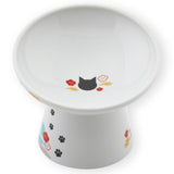 Necoichi Tilted Stress Free Raised Cat Food Bowl