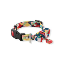 Necoichi Daruma Charm Bow Tie Dog Collar