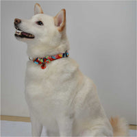 Necoichi Daruma Charm Bow Tie Dog Collar