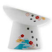 Necoichi Tilted Stress Free Raised Cat Food Bowl
