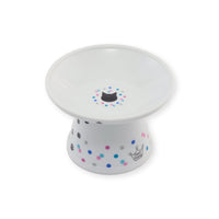 Necoichi Extra Wide Raised Cat Food Bowl