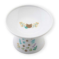 Necoichi Extra Wide Raised Cat Food Bowl