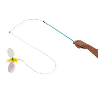 Necoichi Crinkly Critters Bouncy Bee Adjustable Cat Wand