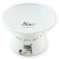 Necoichi Extra Wide Raised Cat Food Bowl