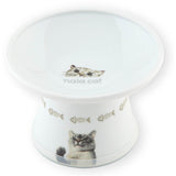 Necoichi Extra Wide Raised Cat Food Bowl