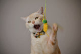 Necoichi Crinkly Critters Bouncy Bee Adjustable Cat Wand