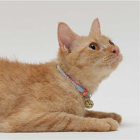 Necoichi Chirimen Cat Collar with Bell