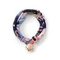 Necoichi Chirimen Plum Blossom Cat Collar