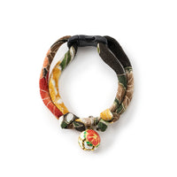 Necoichi Chirimen Plum Blossom Cat Collar