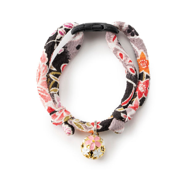 Necoichi Chirimen Sakura Cat Collar