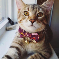 Necoichi Kimono Bow Tie Cat Collar