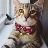 Necoichi Kimono Bow Tie Cat Collar
