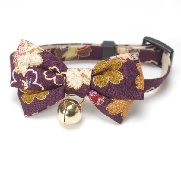 Necoichi Kimono Bow Tie Cat Collar