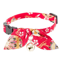 Necoichi Oribon Kimono Bow Tie Cat Collar