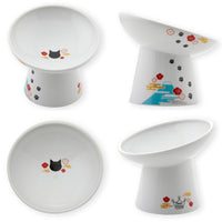 Necoichi Tilted Stress Free Raised Cat Food Bowl
