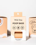 Wild One Biodegradable Poop Bags - Box of 60
